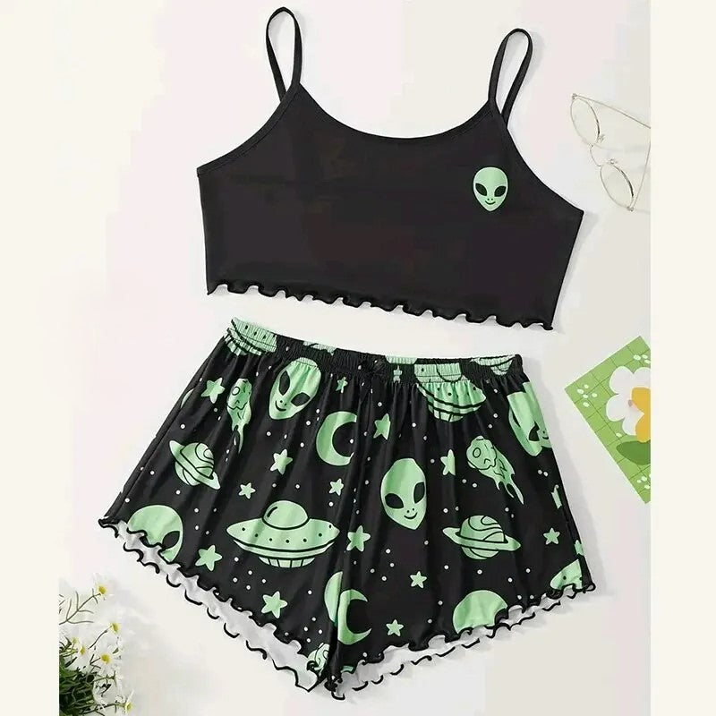 LOFTALIA WOMEN CAMISOLE PAJAMA SET