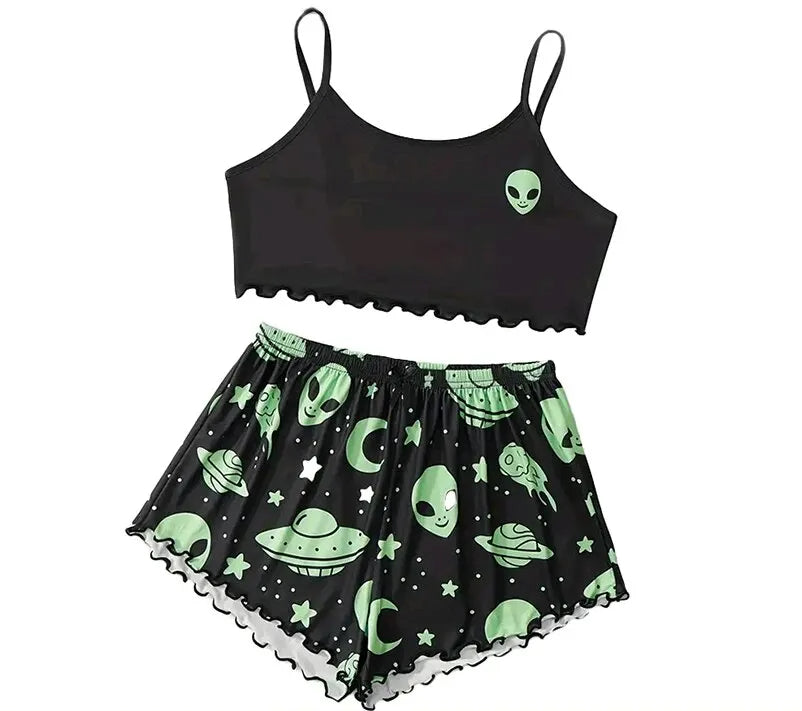 LOFTALIA WOMEN CAMISOLE PAJAMA SET