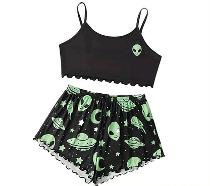 LOFTALIA WOMEN CAMISOLE PAJAMA SET