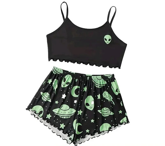 LOFTALIA WOMEN CAMISOLE PAJAMA SET