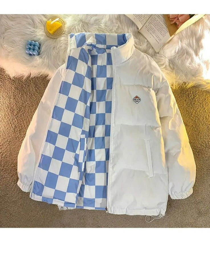 LOFTALIA DOUBLE FACED CHECKER COAT