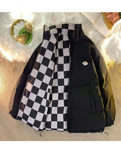 LOFTALIA DOUBLE FACED CHECKER COAT