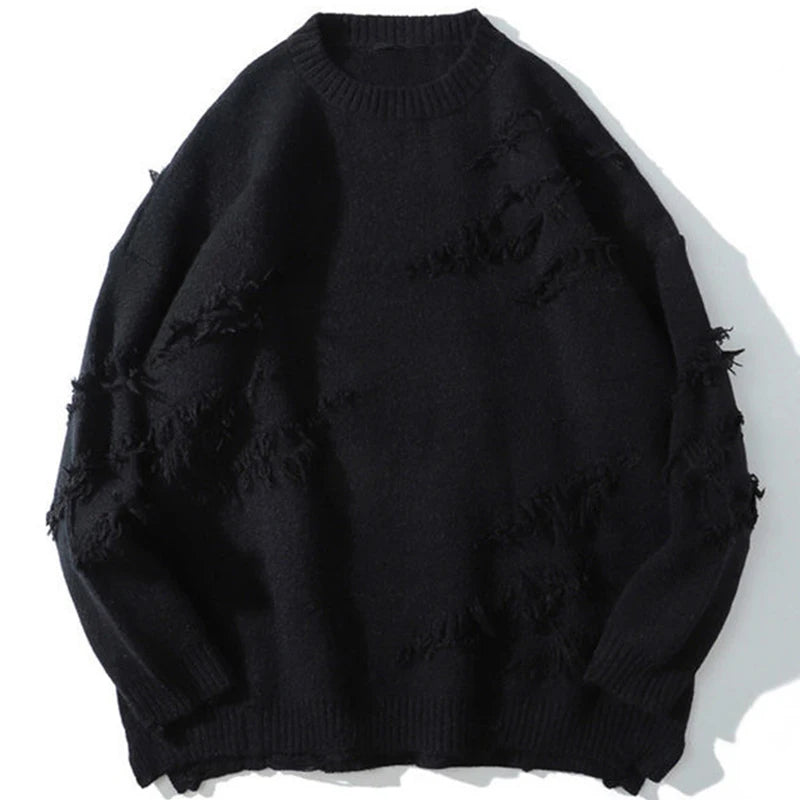 LOFTALIA AMERICAN RIPPED SWEATER