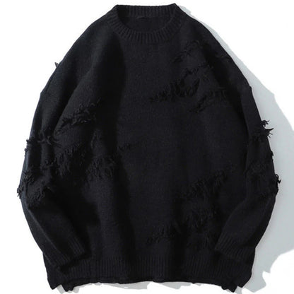 LOFTALIA AMERICAN RIPPED SWEATER