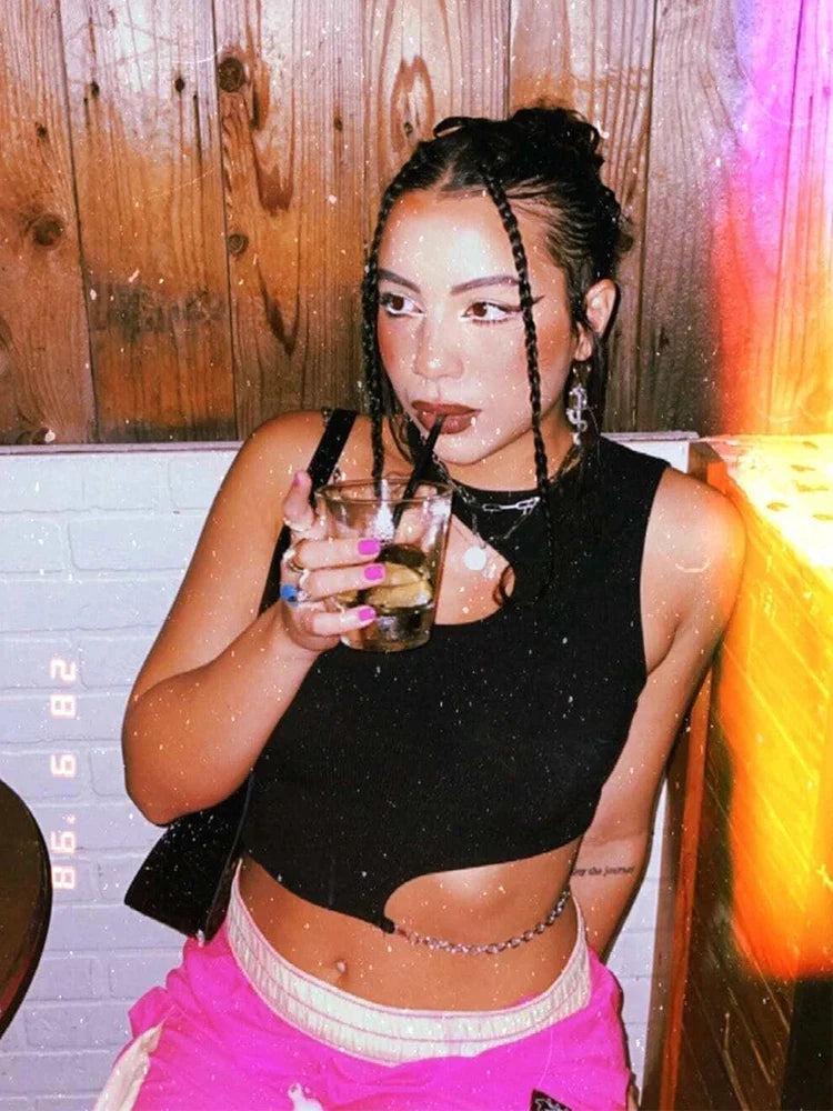 LOFTALIA WOMEN KNIT CROP