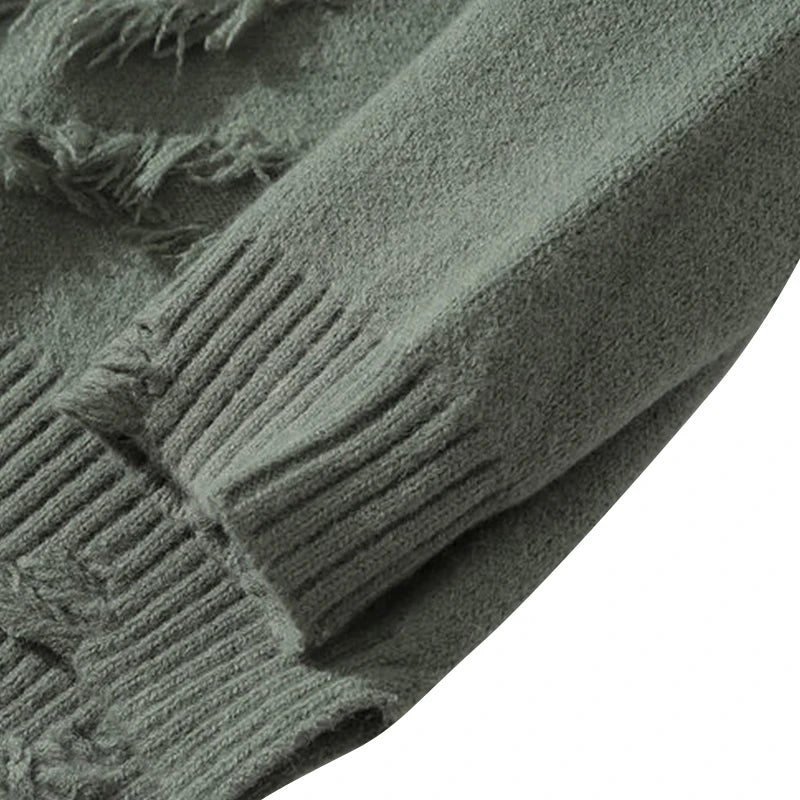 LOFTALIA AMERICAN RIPPED SWEATER